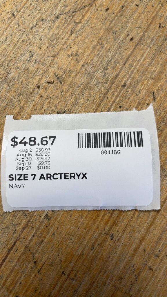 Arc'teryx Aerios FL Mid GTX Hiking Shoes - Navy - Size 7