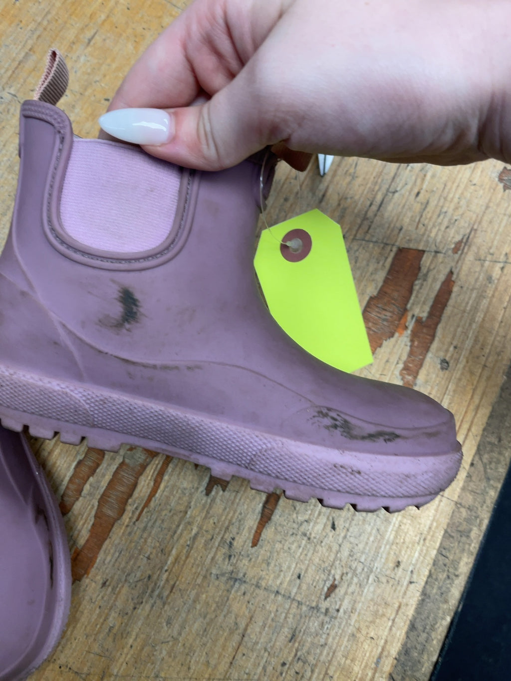 George Chelsea Rain Boots Size 10C Purple