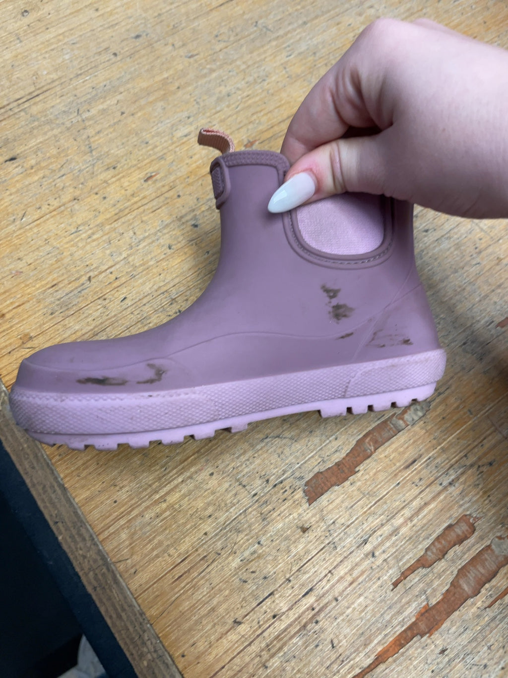 George Chelsea Rain Boots Size 10C Purple