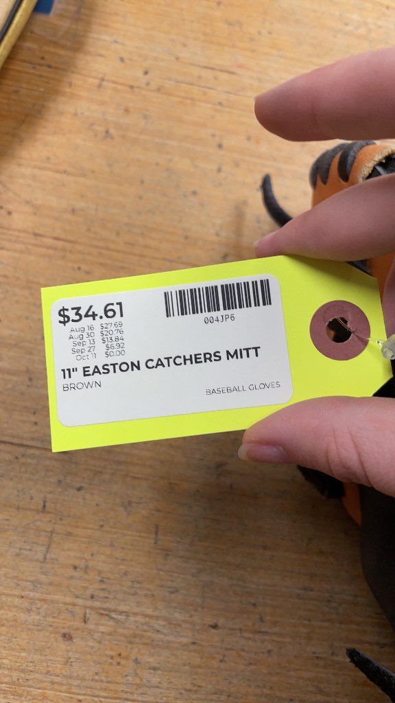 11" Easton Catcher's Mitt