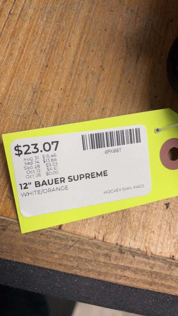 12" Bauer Supreme Hockey Shin Pads