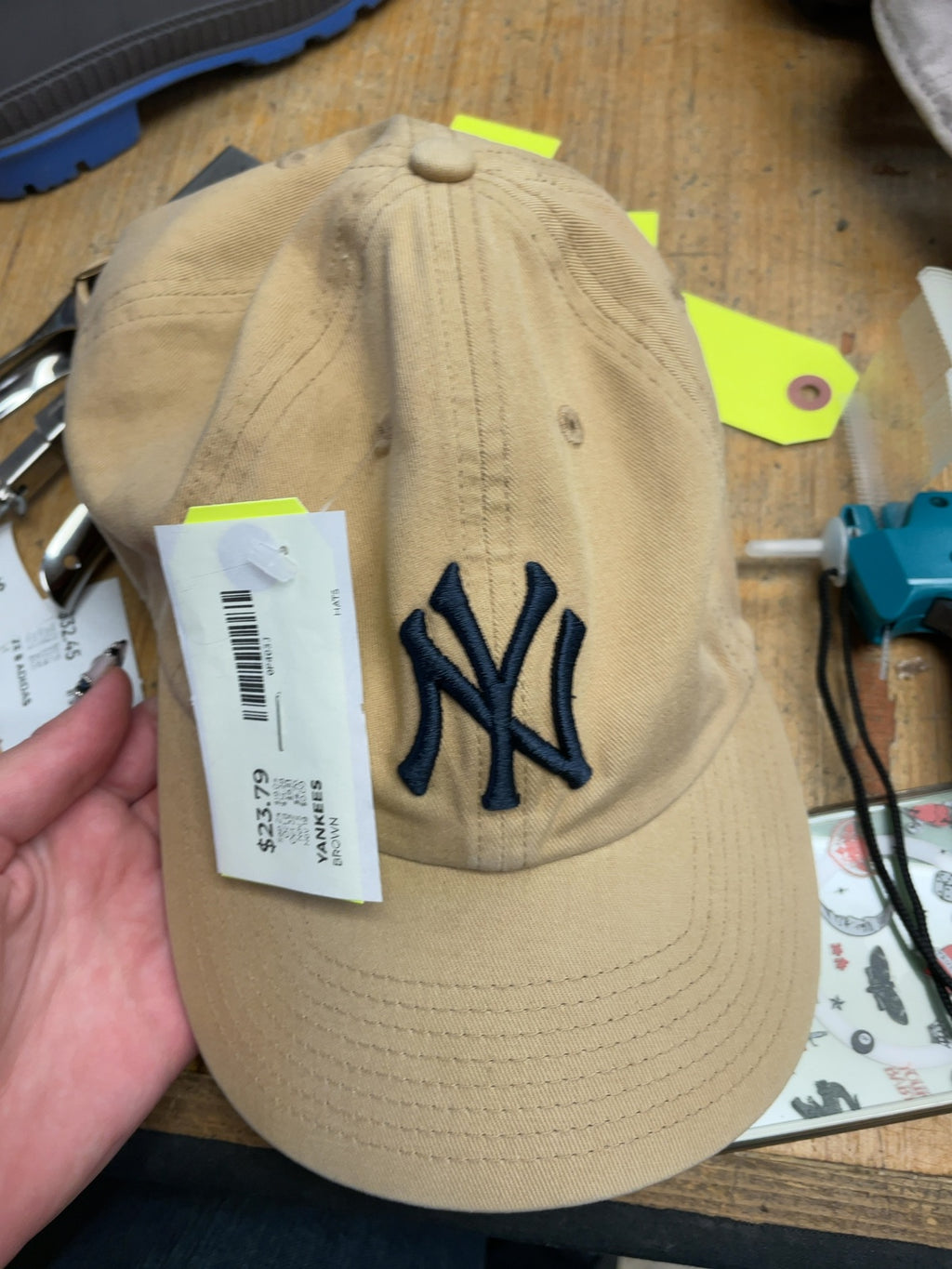 '47 New York Yankees OSFA Brown Baseball Cap