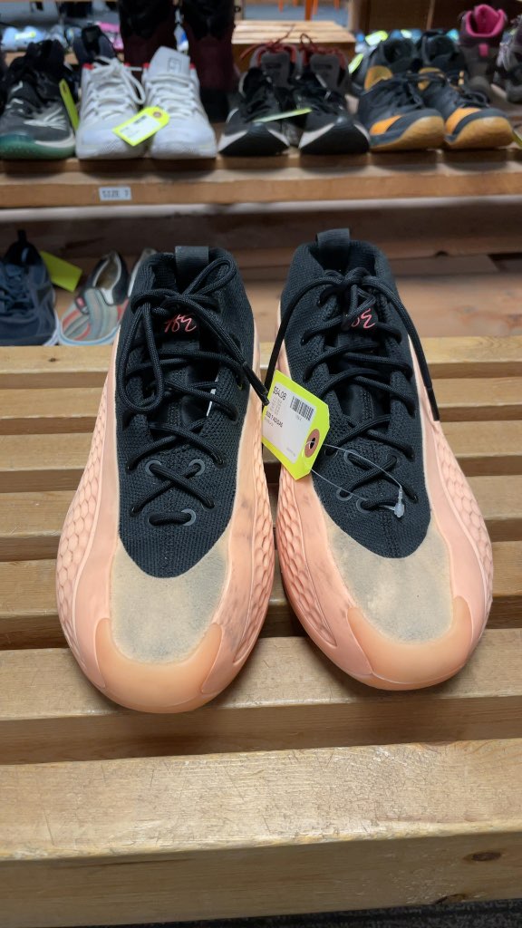 Adidas AE 1 Court Shoes - Pink/Black - Size 7