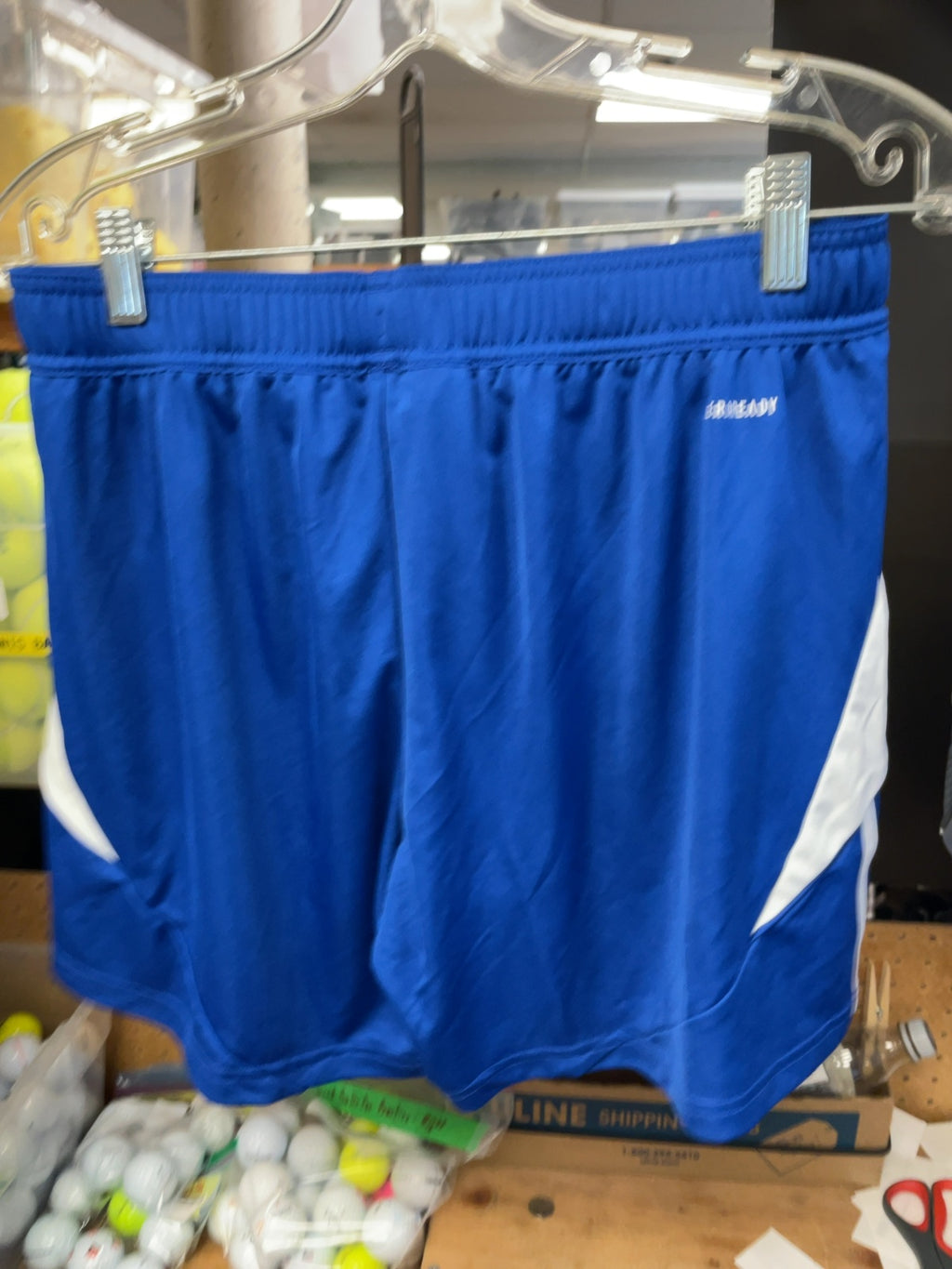 Adidas AEROREADY Size Medium Blue Soccer Shorts