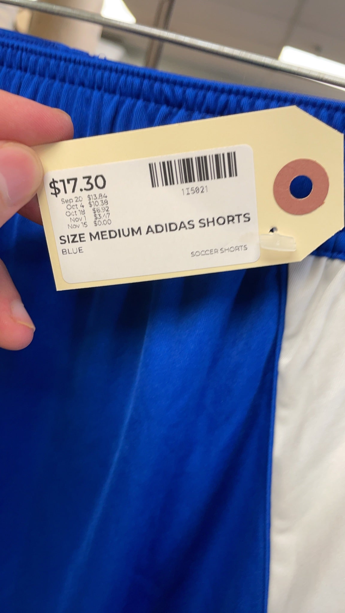 Adidas AEROREADY Size Medium Blue Soccer Shorts