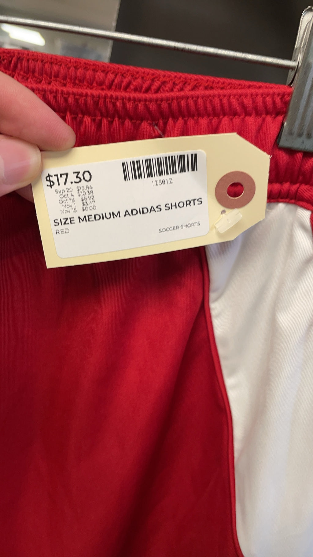 Adidas Aeroready Size Medium Red Soccer Shorts