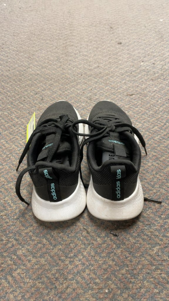 Adidas Black Mesh Running Shoes - Size 5