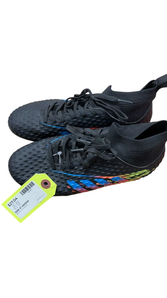 Adidas Black/Multicolor Soccer Cleats - Size 3?