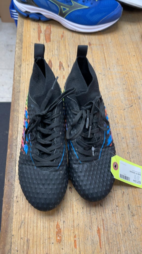 Adidas Black/Multicolor Soccer Cleats - Size 3?