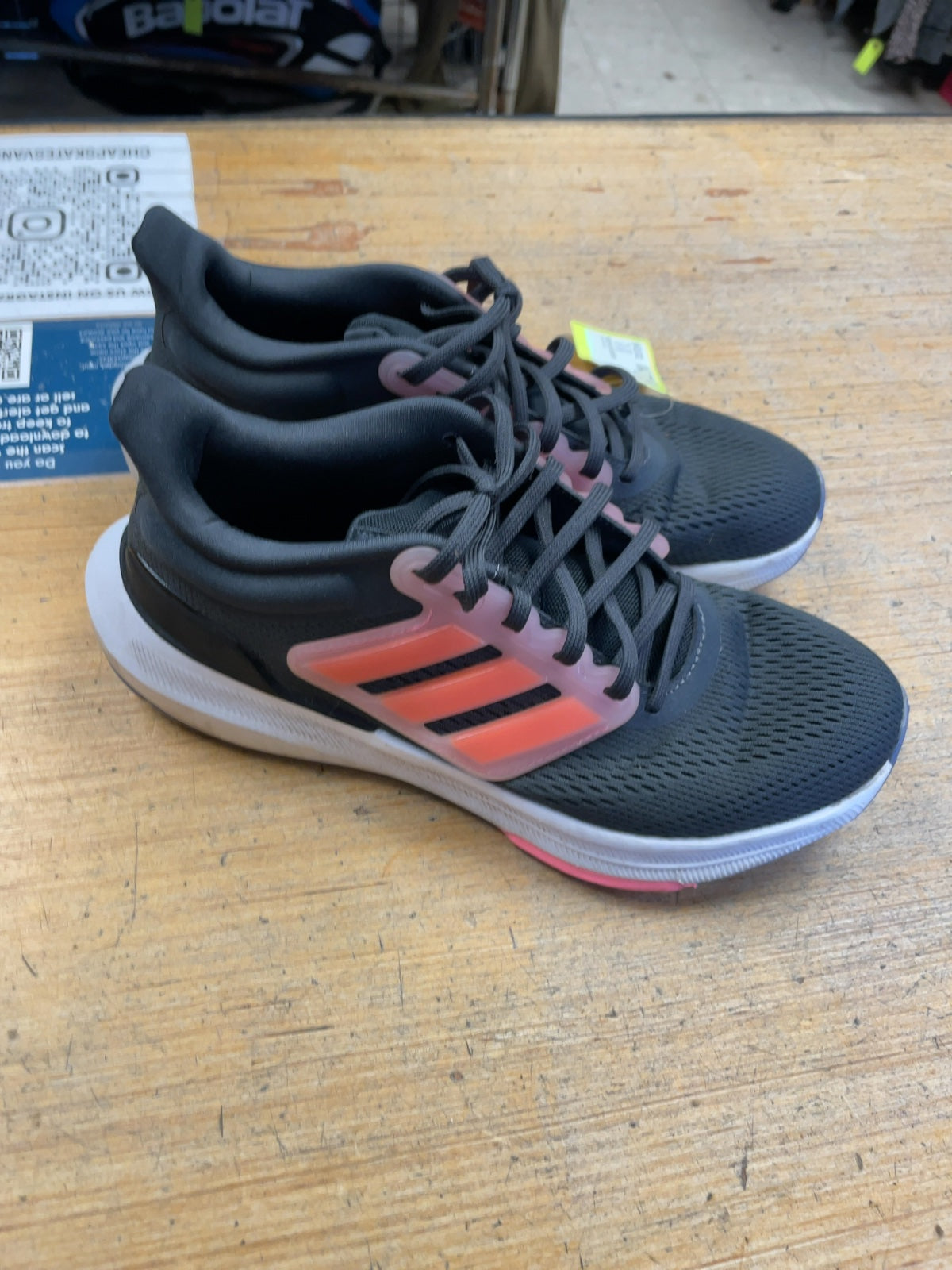 Adidas Bounce Runners Size 6.5 Grey/Orange