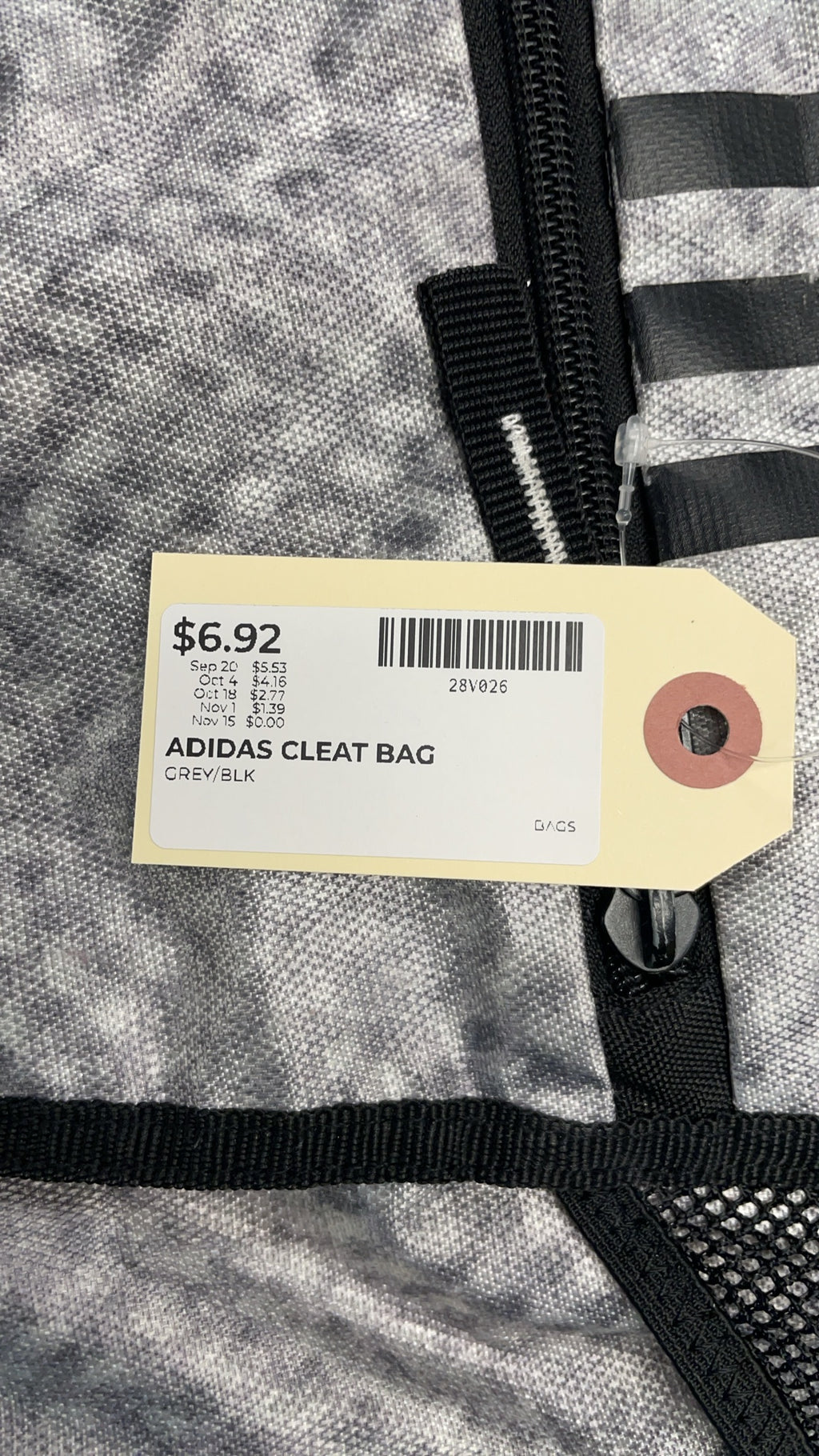 Adidas Cleat Bag Grey/Black