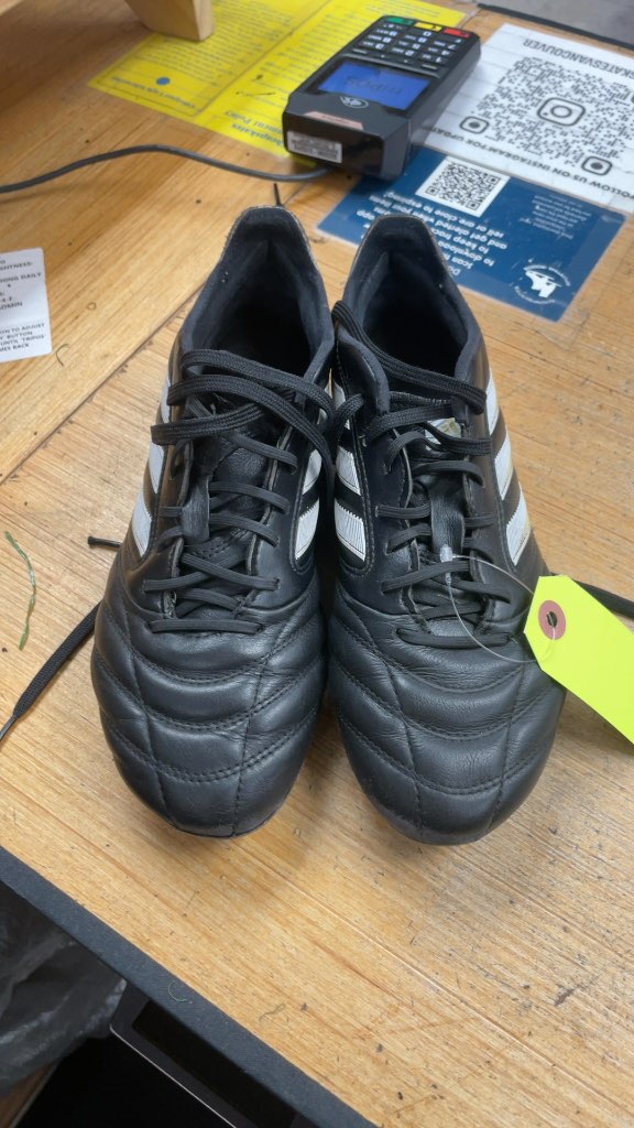 Adidas Copa Icon Soccer Cleats - Black/White - Size 6