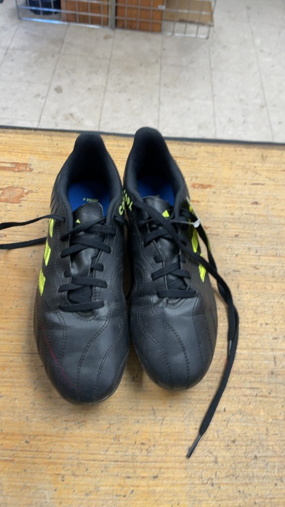 Adidas Copa Sense .4 Soccer Cleats - Black/Neon - Size 5.5