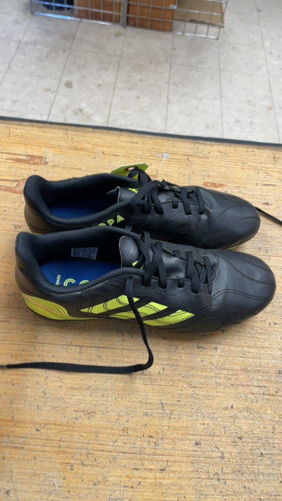 Adidas Copa Sense .4 Soccer Cleats - Black/Neon - Size 5.5