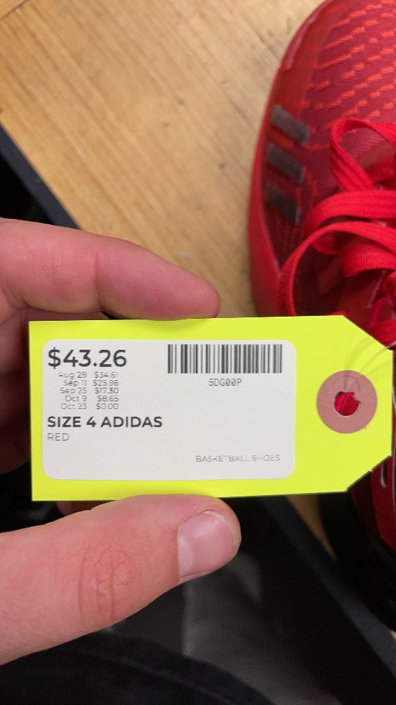 Adidas D.O.N. Issue 4 Basketball Shoes - Red - Size 4