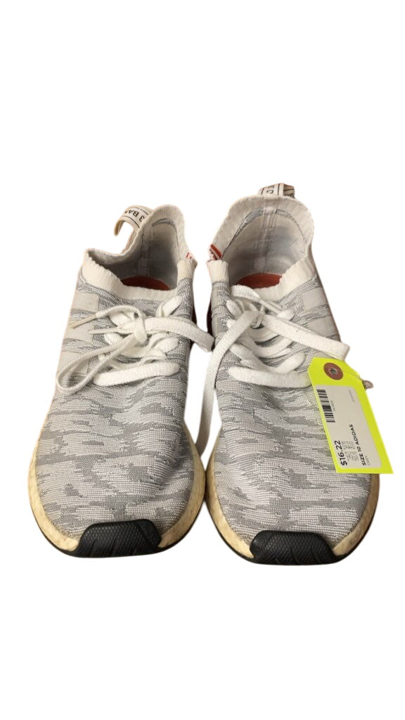 Adidas Grey Patterned Running Shoes - Size 10