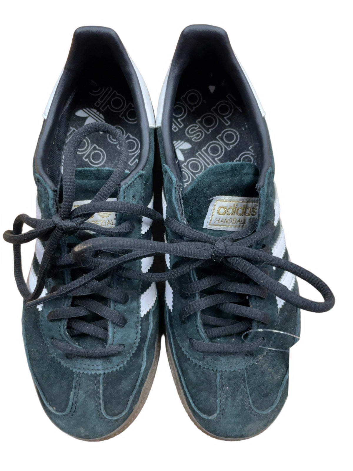 Adidas Handball Spezial Size 4 US Green Suede Sneakers