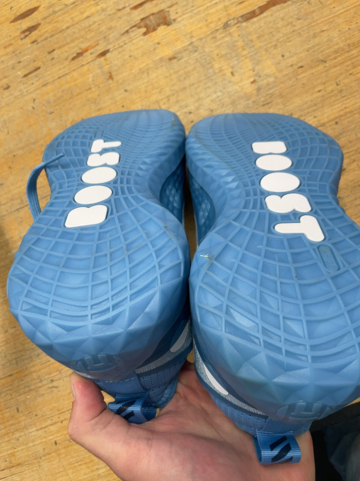 Adidas Harden Vol. 5 Size 9.5 Blue Polka Dot Basketball Shoes