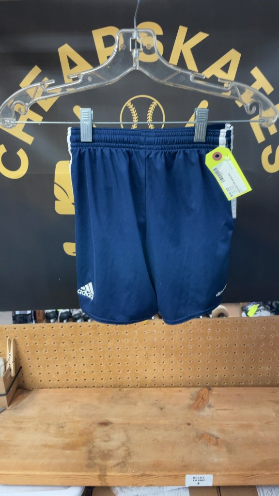 Adidas Junior 7/8 Soccer Shorts - Blue