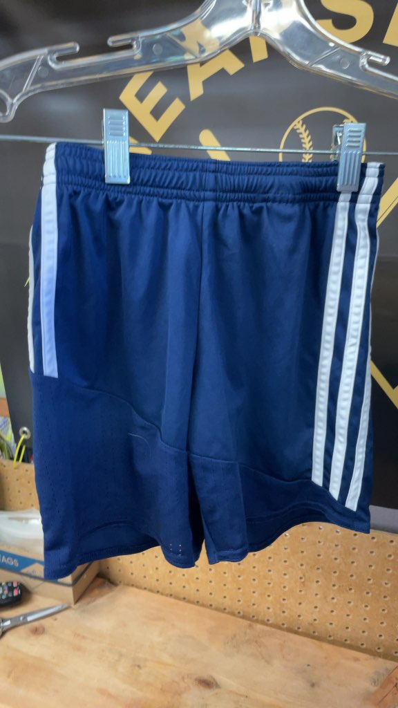 Adidas Junior 7/8 Soccer Shorts - Blue