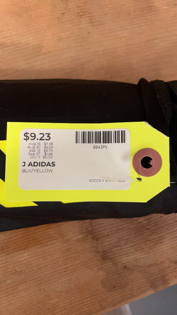 Adidas Junior Soccer Shin Guards - Black/Yellow