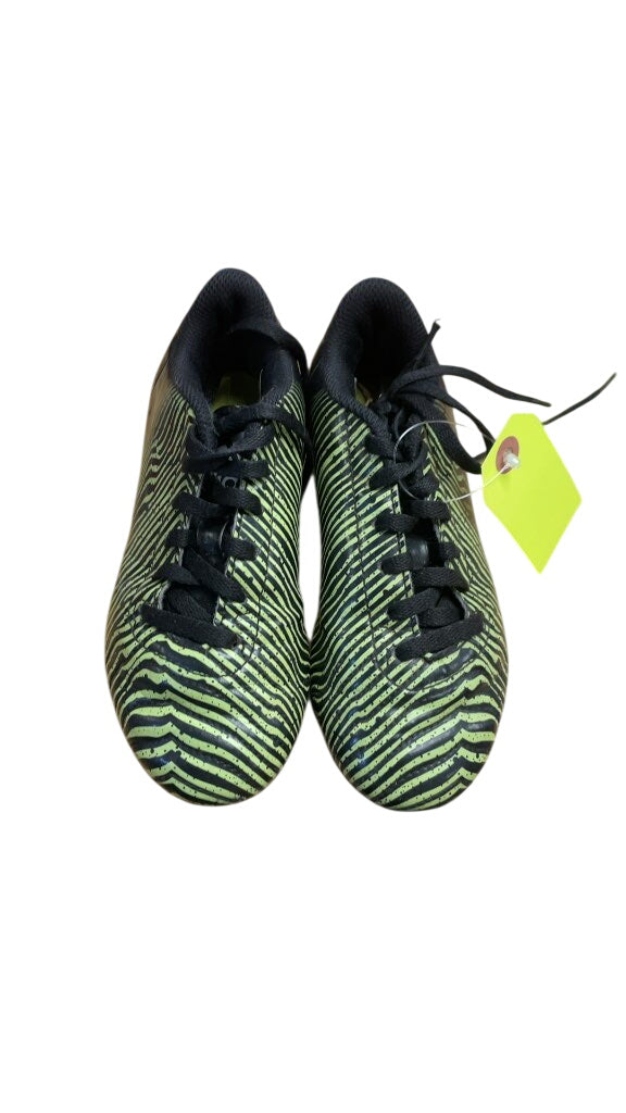 Adidas Kids' Size 13C Soccer Cleats - Black/Green Zebra Pattern