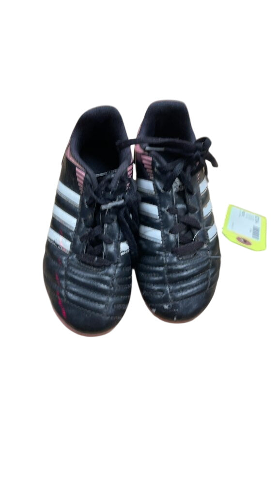 Adidas Kids Soccer Cleats Black/White/Pink Size 13C