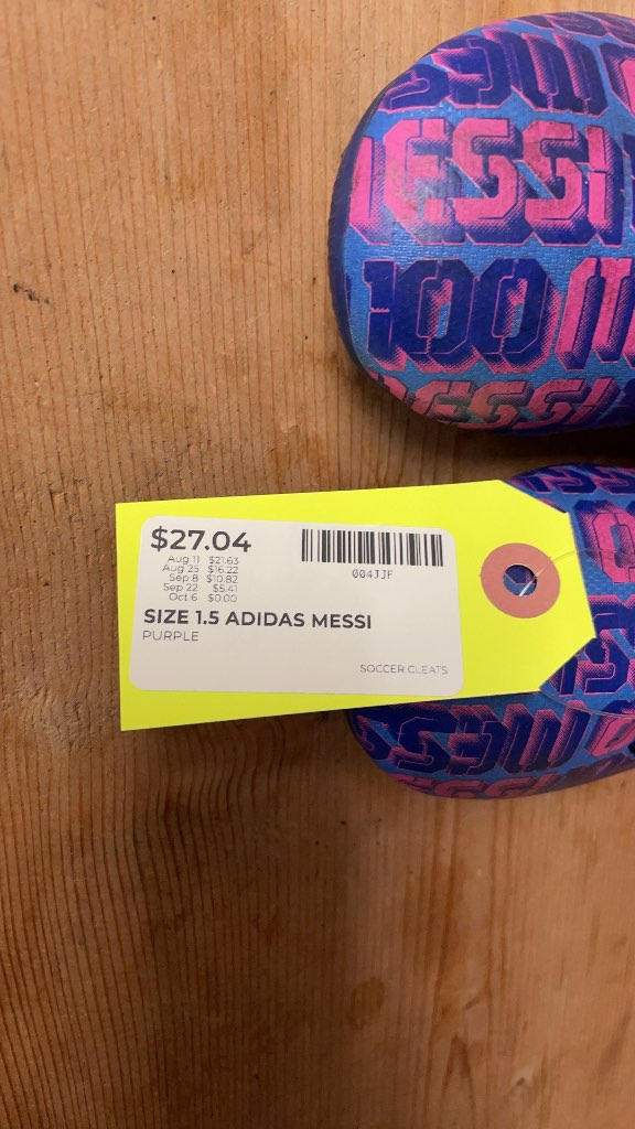 Adidas Messi Soccer Cleats - Size 1.5