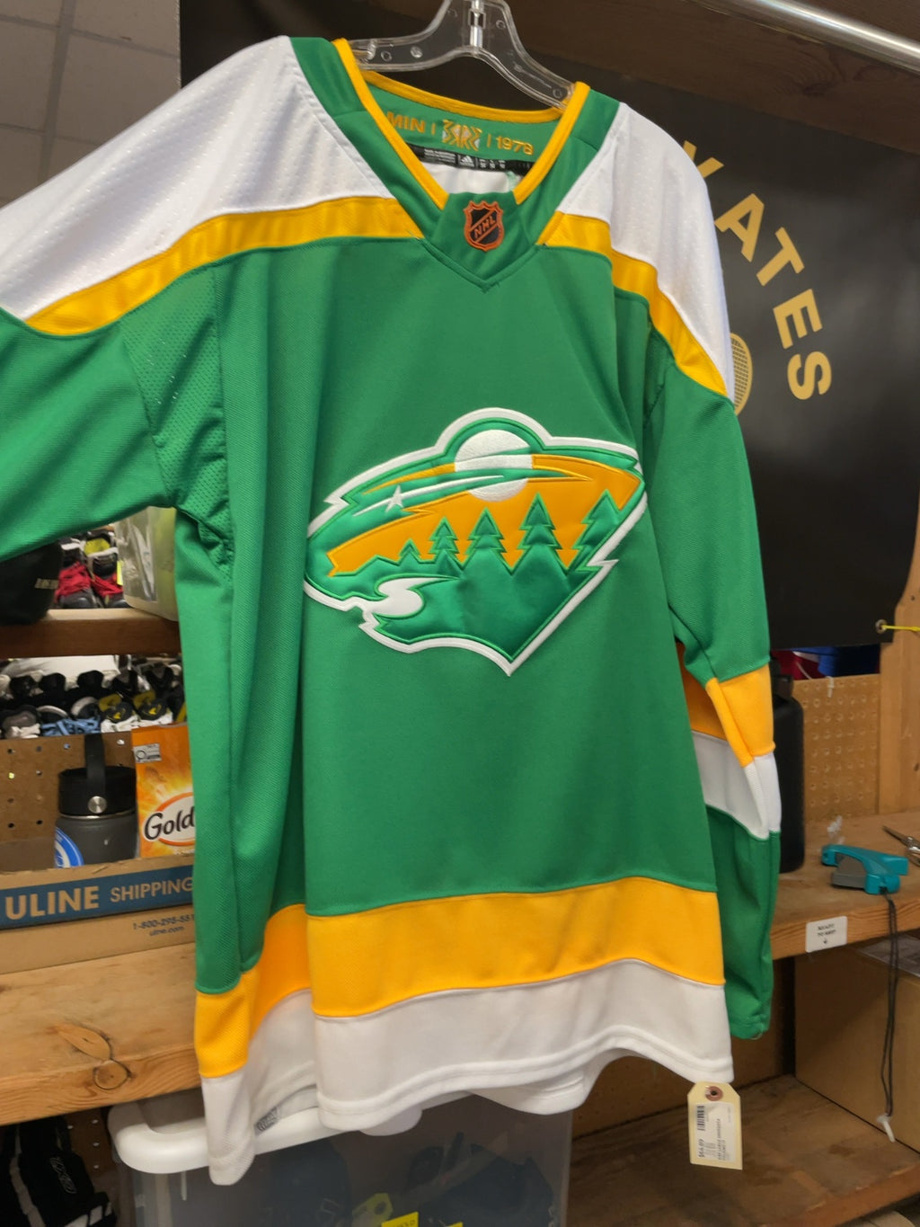 Adidas Minnesota Wild Marcus Foligno #17 Jersey Size Large