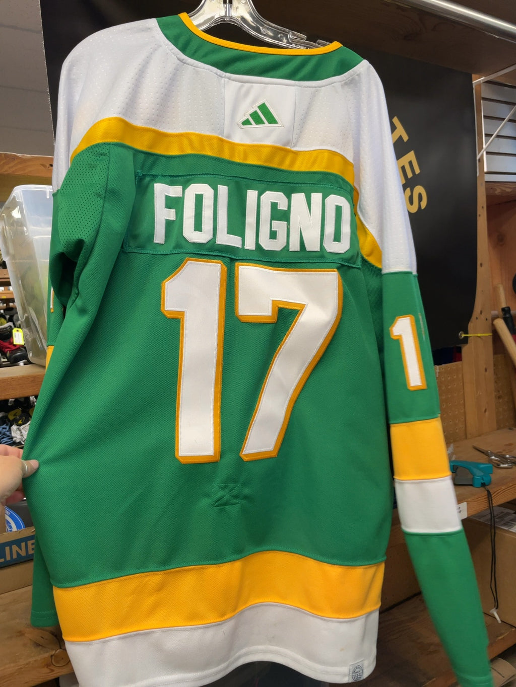 Adidas Minnesota Wild Marcus Foligno #17 Jersey Size Large