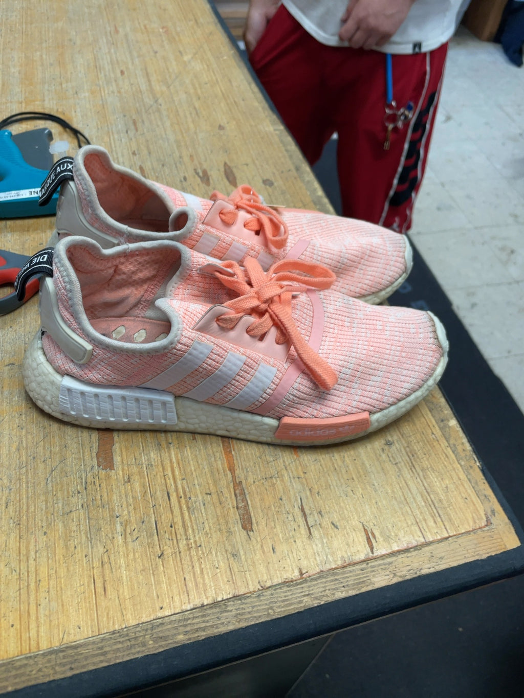 Adidas NMD R1 Size 9 Pink/White Sneakers