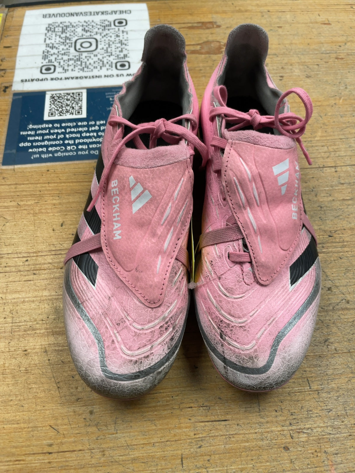 Adidas Predator Beckham Size 8 Pink Soccer Cleats