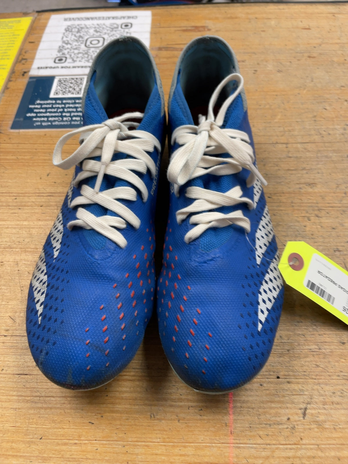 Adidas Predator Size 10 Blue Soccer Cleats