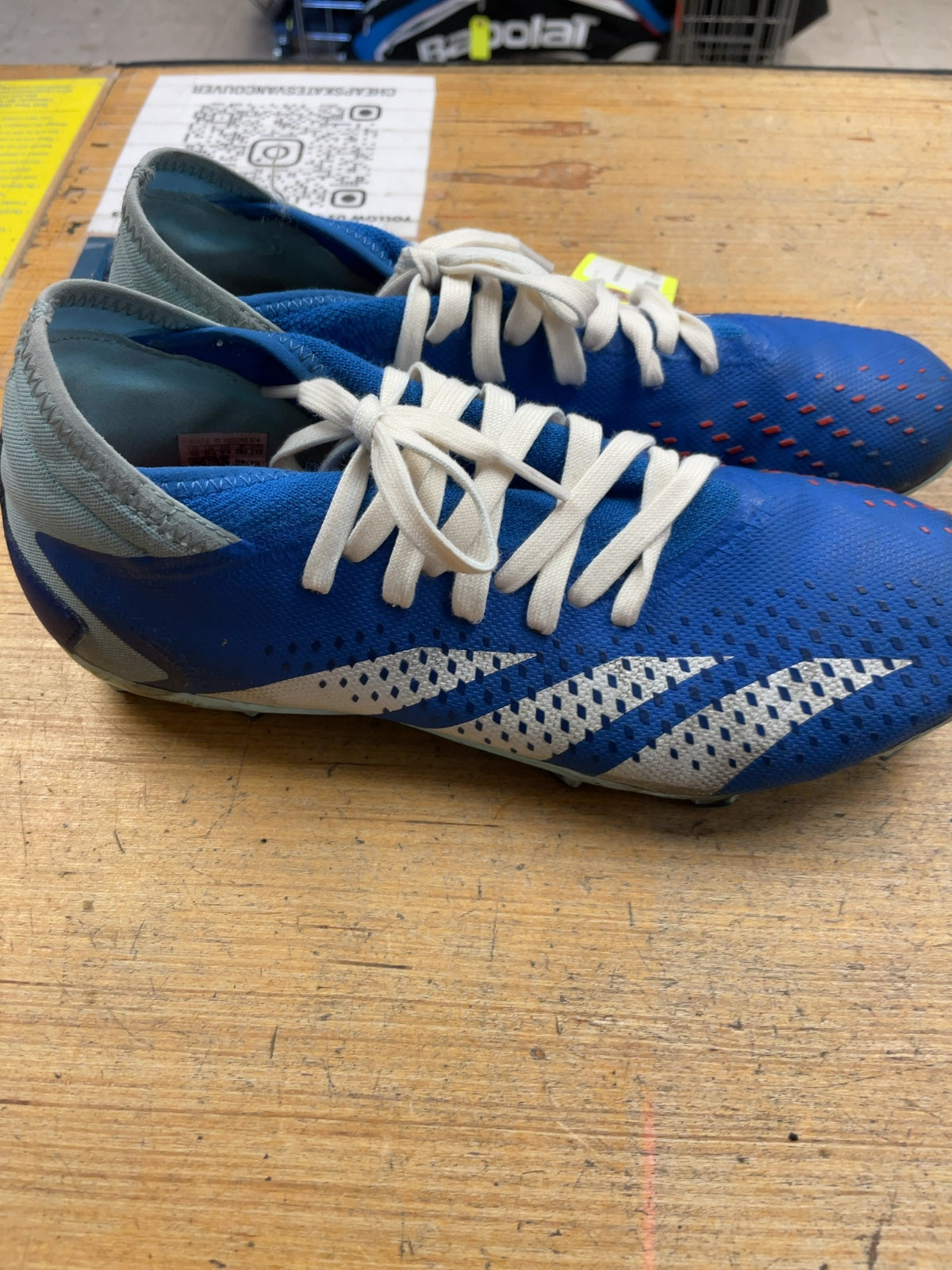 Adidas Predator Size 10 Blue Soccer Cleats
