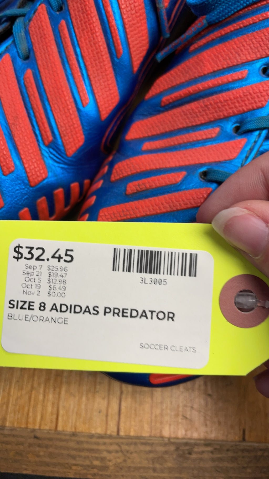 Adidas Predator Soccer Cleats - Size 8