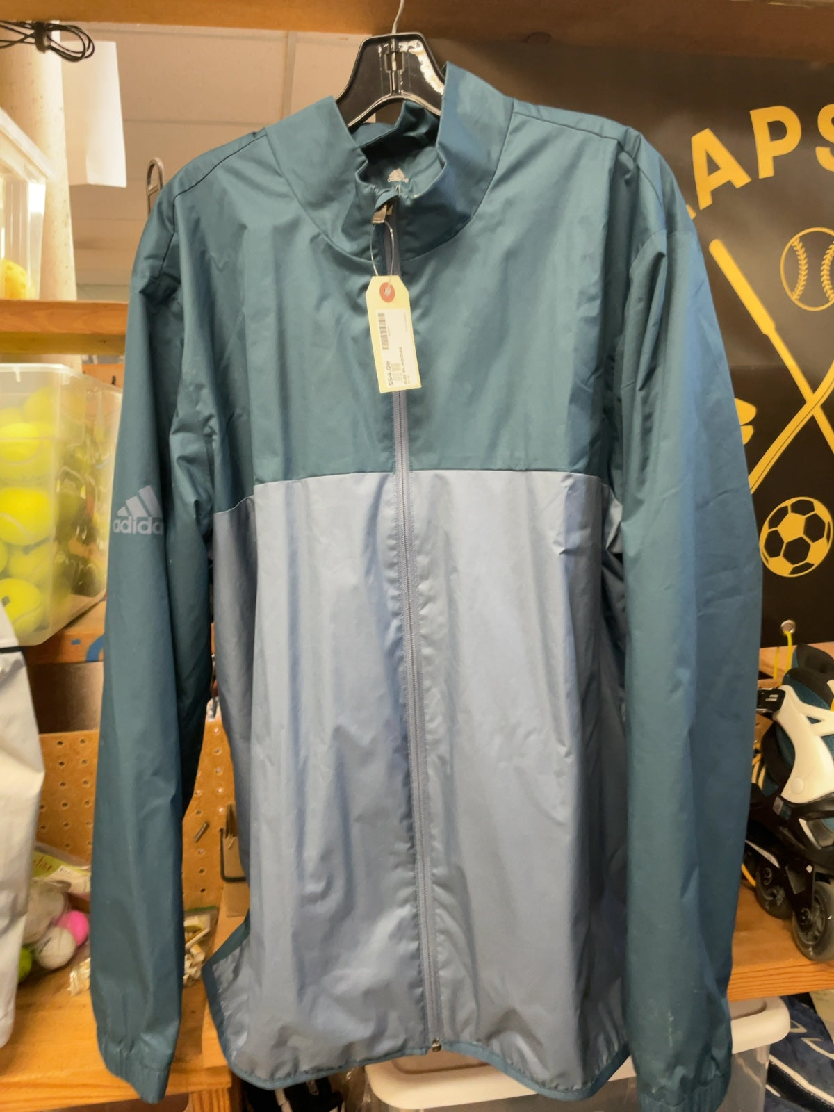 Adidas Rain Jacket XL Blue