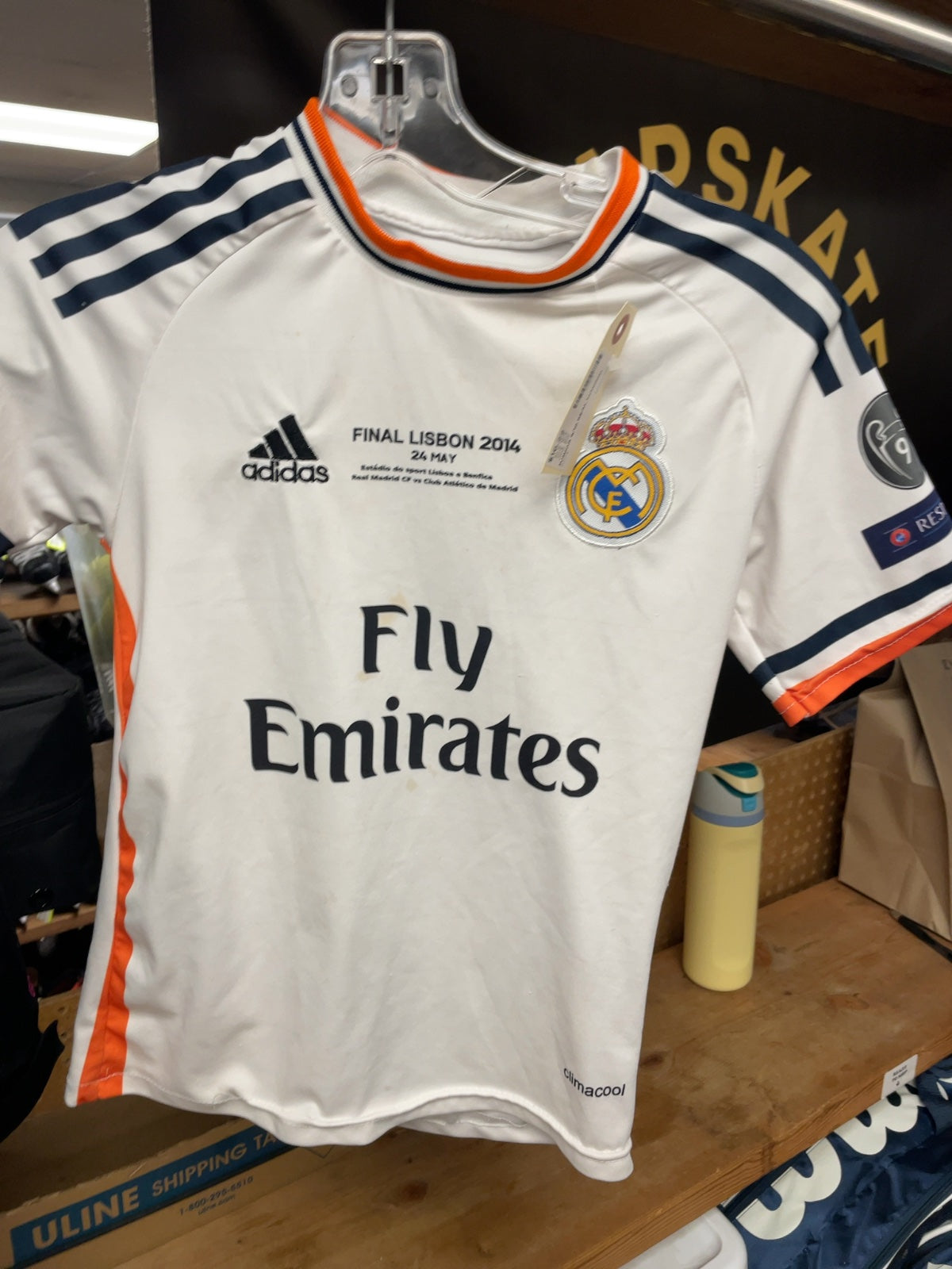 Adidas Real Madrid Ronaldo 7 Junior 9/10 Final Lisbon 2014 Soccer Jersey