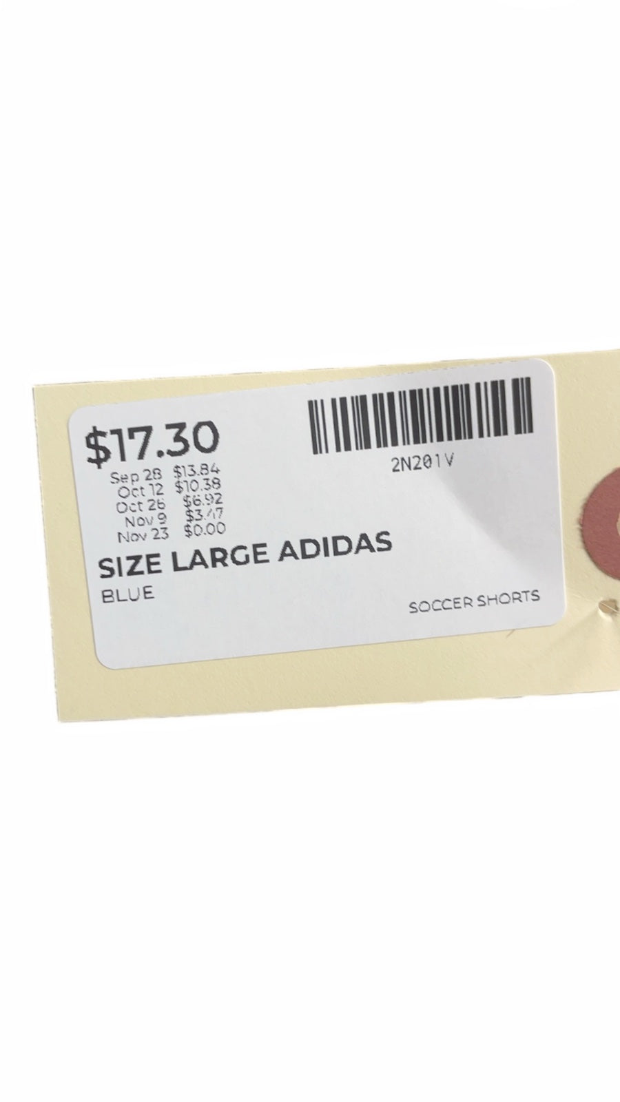 Adidas Regular Fit Size L Soccer Shorts