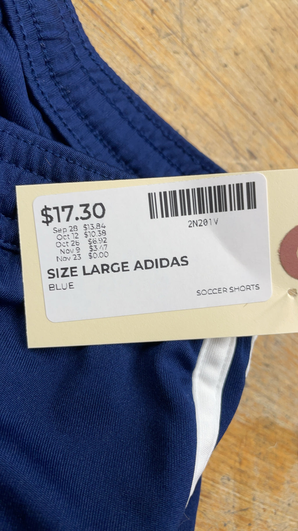 Adidas Regular Fit Size L Soccer Shorts