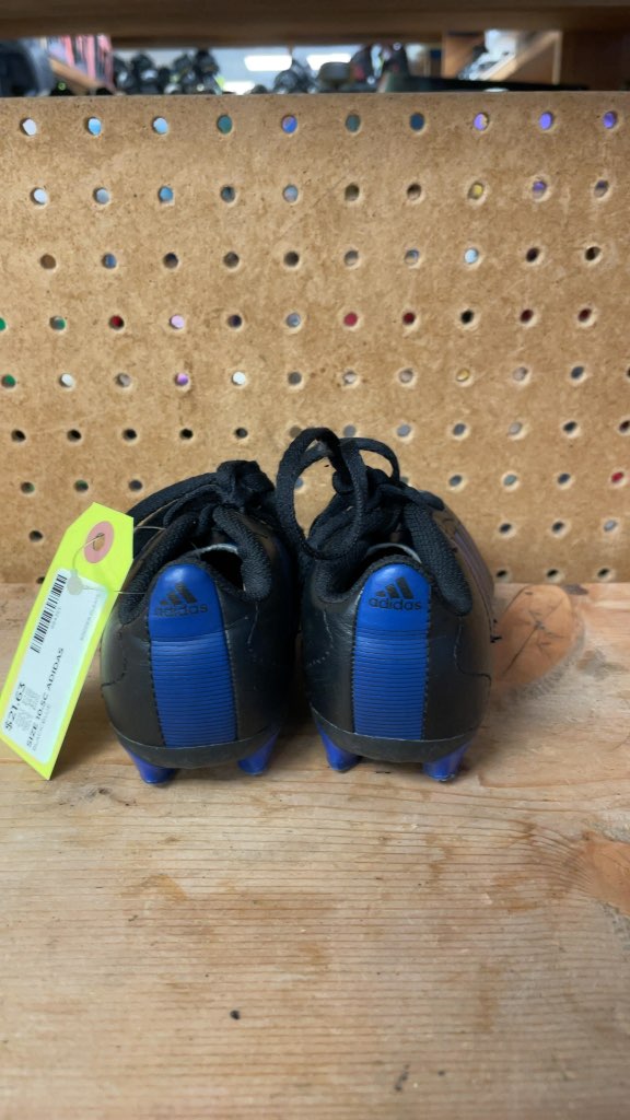 Adidas Soccer Cleats - Black/Blue - Size 10.5C