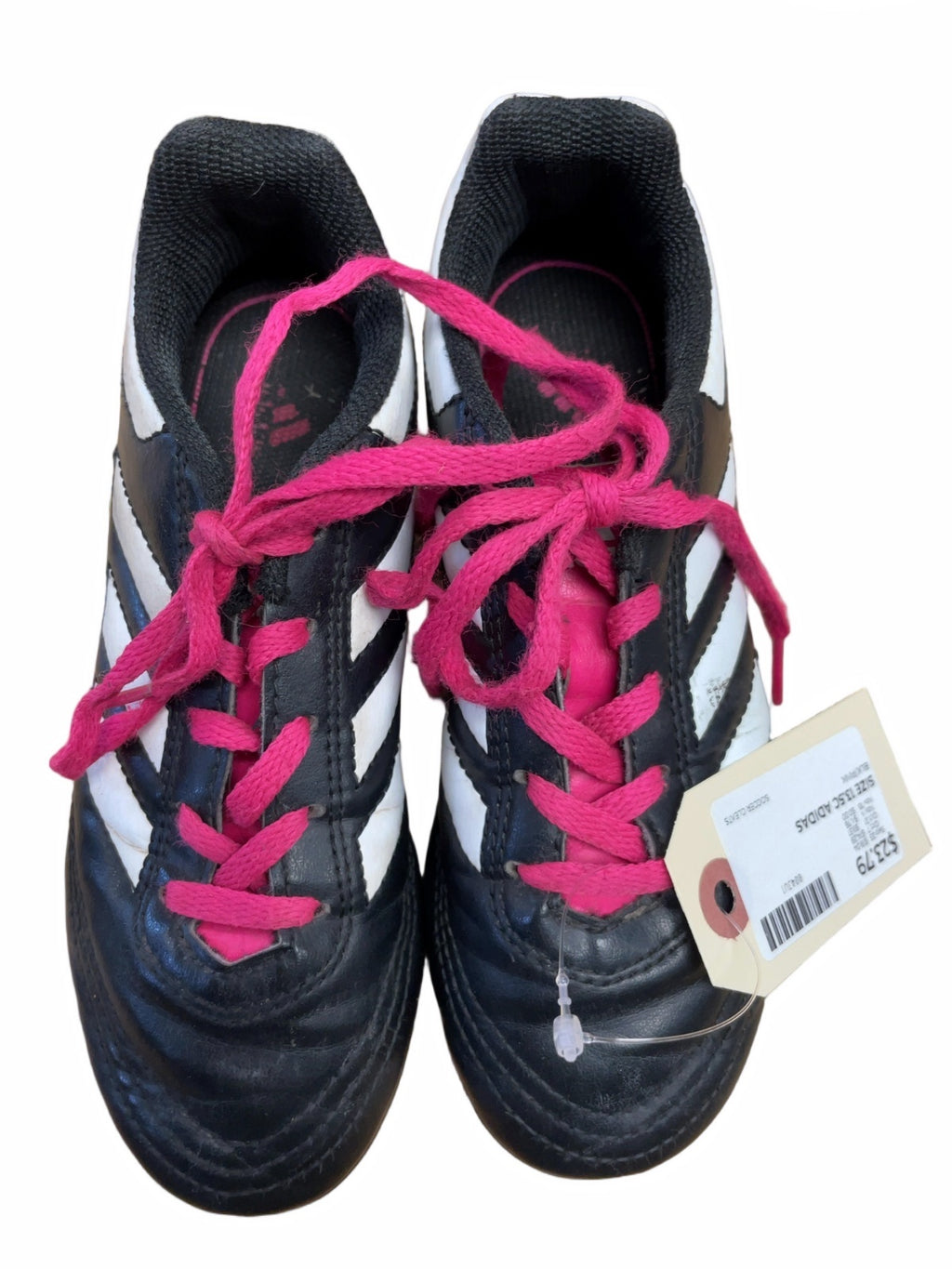 Adidas Soccer Cleats Size 13.5C Black/Pink
