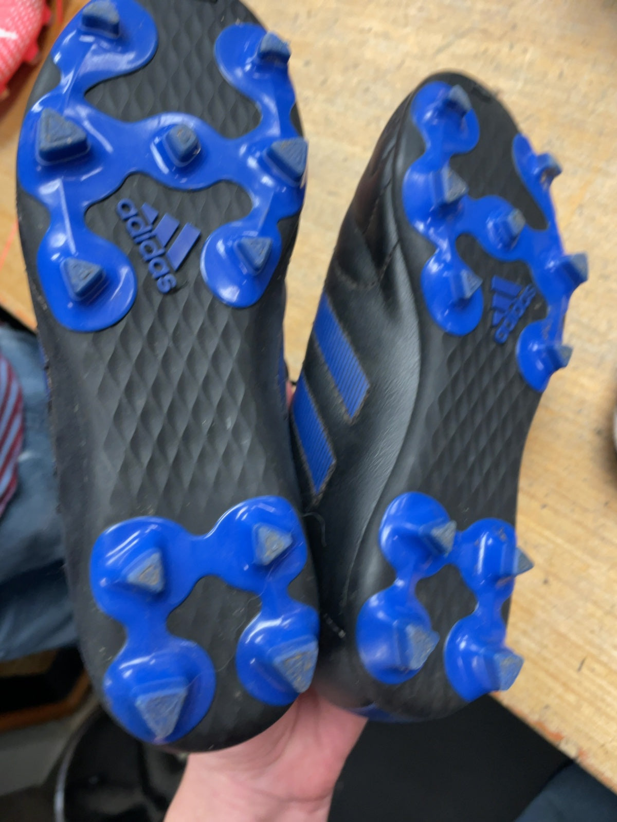 Adidas Soccer Cleats Size 2 Black/Blue