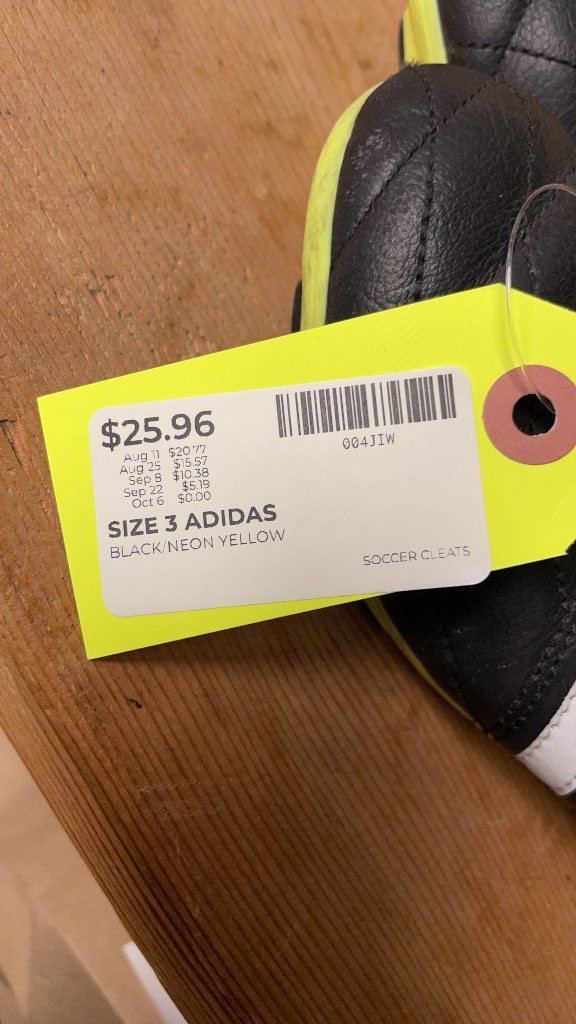 Adidas Soccer Cleats - Size 3