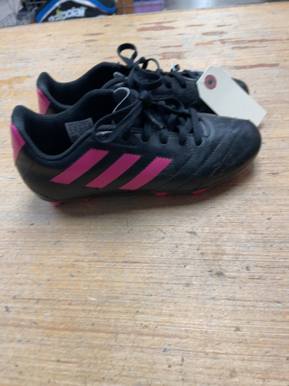Adidas Soccer Cleats Size 3 Black/Pink