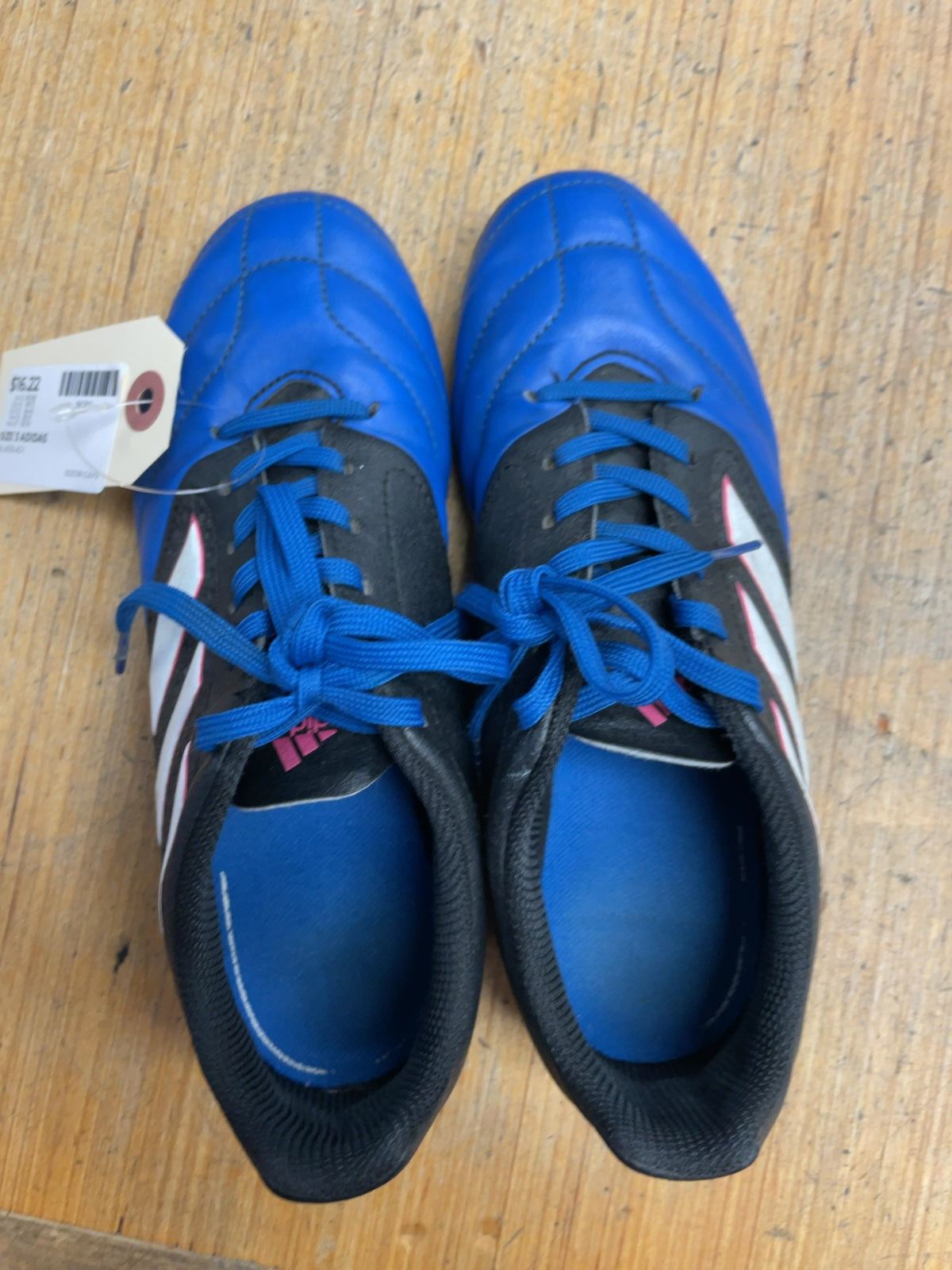 Adidas Soccer Cleats Size 3 Blue/Black
