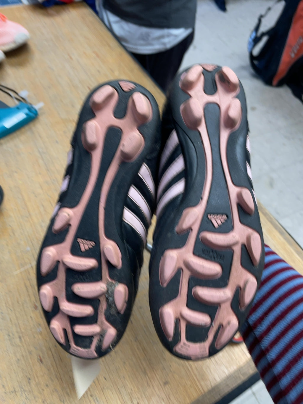 Adidas Soccer Cleats Size 4 Black/Pink