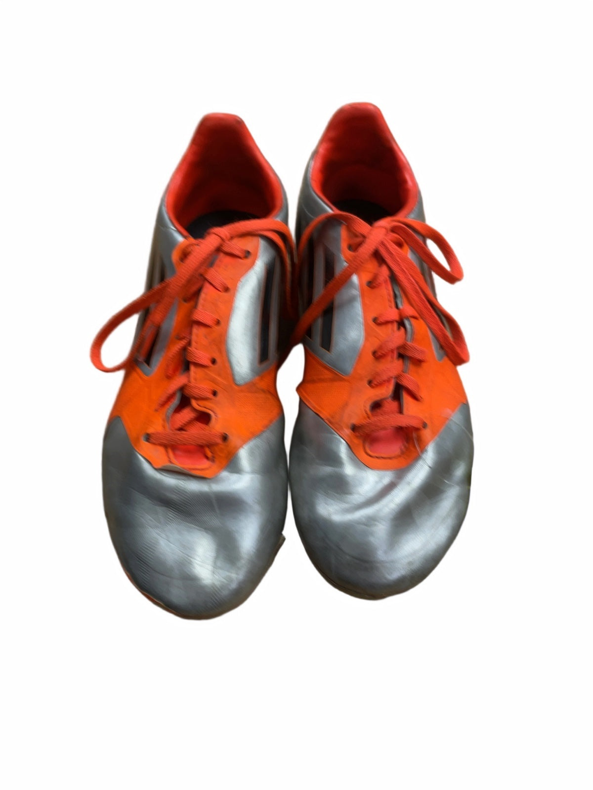 Adidas Soccer Cleats Size 5 Silver/Orange