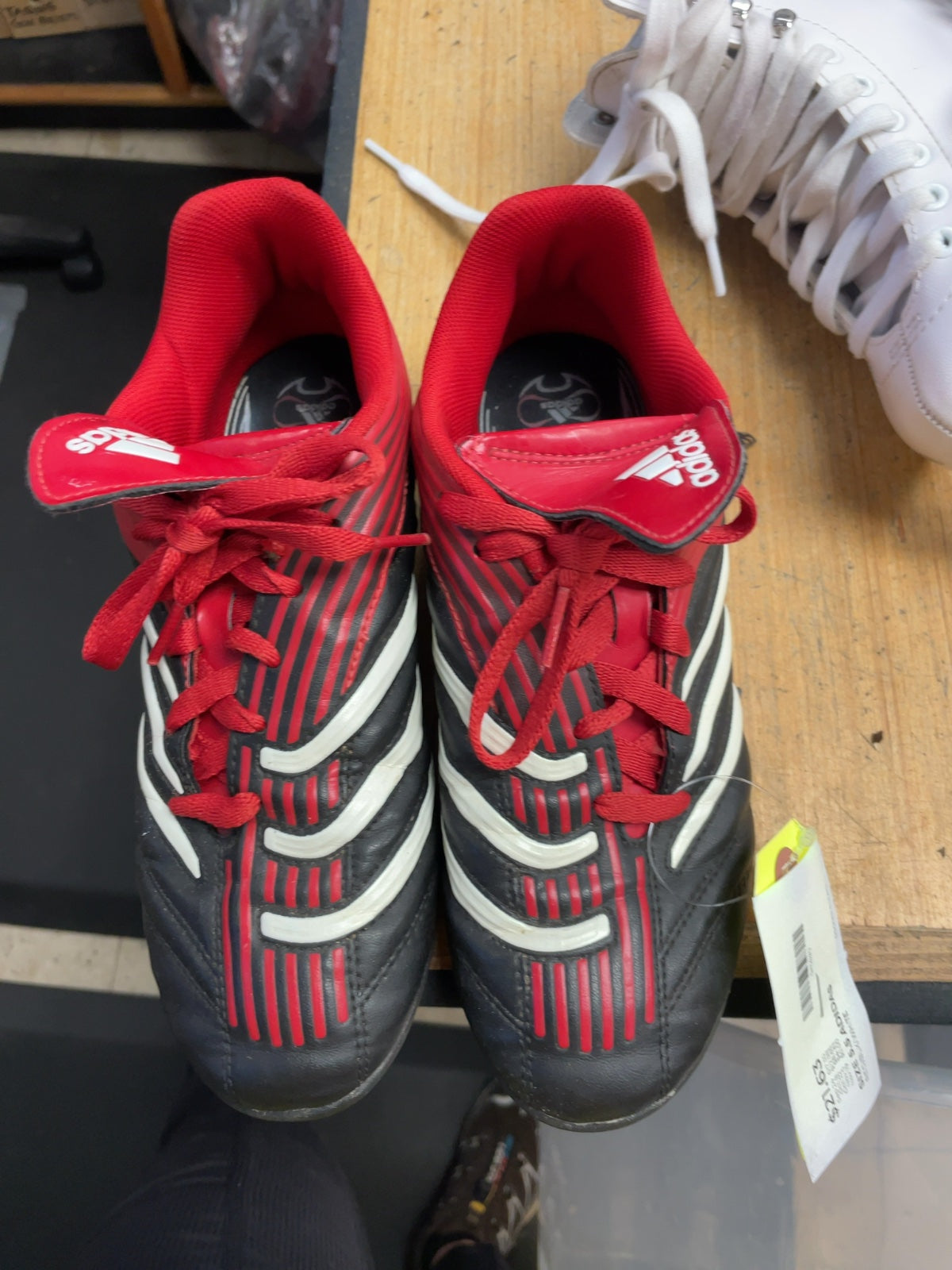 Adidas Soccer Cleats Size 5.5 Red/Black/White