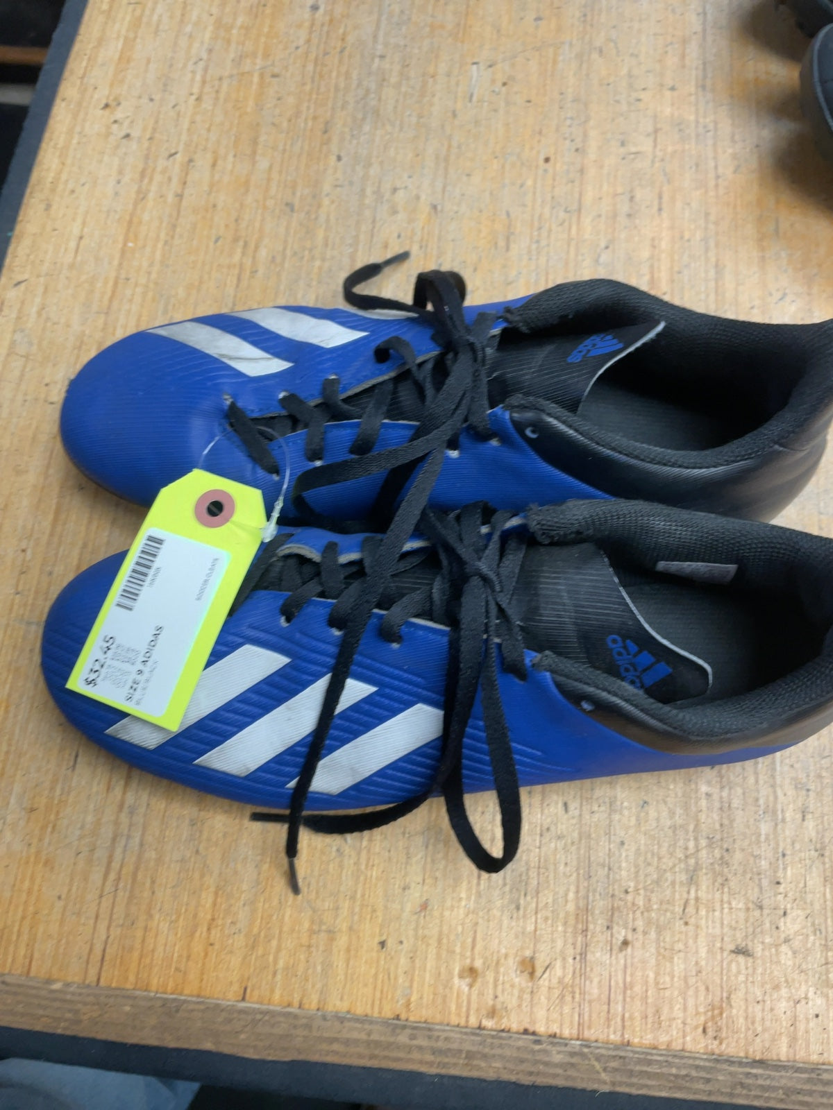 Adidas Soccer Cleats Size 9 Blue/Black