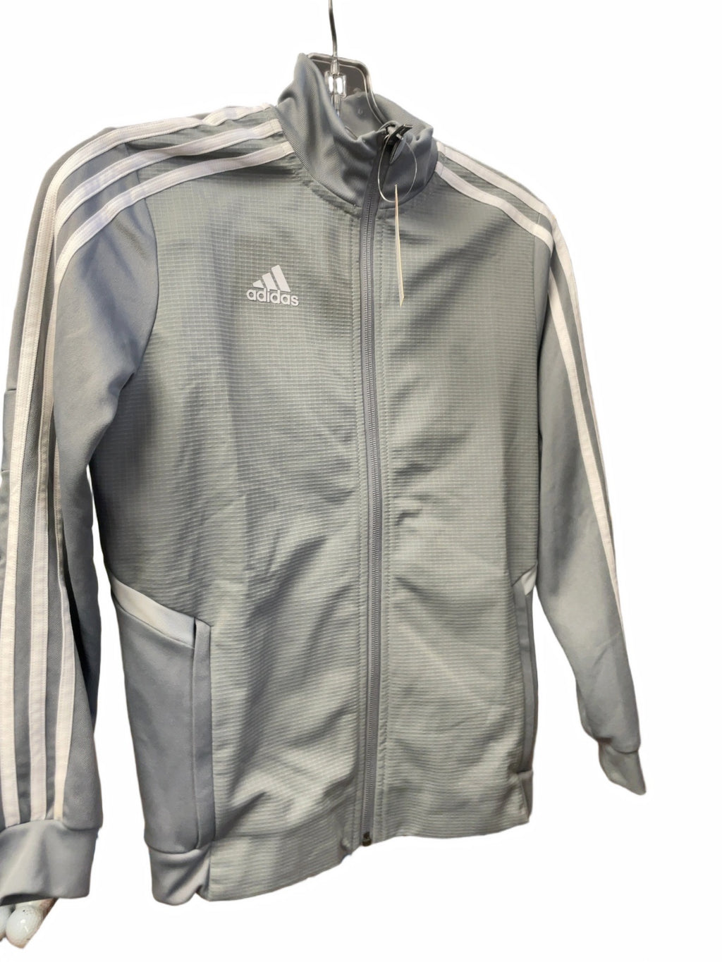 Adidas Soccer Jacket Youth M (11-12Y) Grey